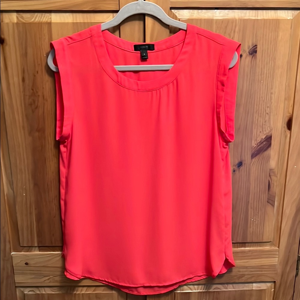 J. Crew Cap Sleeve Drapey Blouse